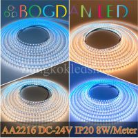 LED STRIP, K-AA2216-780-DC-24V IP20 ไฟเส้นแบบเปลือย 780LED/5เมตร 40W/5เมตร ยี่ห้อ BOGDAN LED ไฟเส้น SMD 2216 5เมตร 24V ไฟประดับ