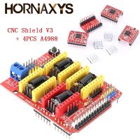 ✓ CNC Shield V3 Engraving Machine / 3D Printer / 4pcs A4988 Stepper Motor Driver Expansion Board For Arduino CNC Set Kit