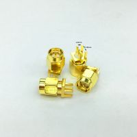 5PCS Copper Gold Plating RF SMA Male Plug Solder for PCB Clip Edge Mount WI-FI Aerial Connector Adapter Electrical Connectors