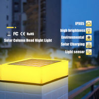 Solar Light Fence Light LED Post Cap Lights IP65 Outdoor Solar Lamp Garden Landscape Lamp Courtyard Fence Decor Outdoor Lighting