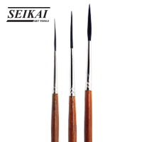 SEIKAI พู่กันสีน้ำริกเกอร์ ขนกระรอกแท้ (Squirrel RiggerWater nickel) 1 ด้าม