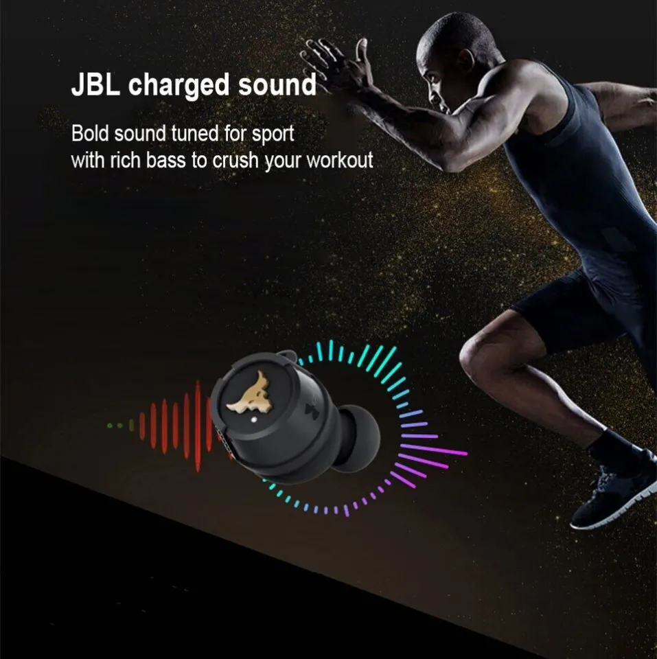 JBL Under Armour Project Rock Sport True Wireless waterproof Earbuds