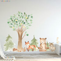 Large Forest Wall Stickers For Kids rooms Brown bear Kids Wall Stickers Decoration Wallpaper For Kids Room Decoration