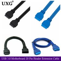 USB 3.0 Motherboard 20 Pin Header Extension Adapter Cable Double Connector Male Female To Female Extender 20pin Cable 20cm 50CM