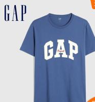 Luck Accessories? Gap เสื้อยืดแขนสั้นผ้าฝ้ายแท้,เสื้อผู้ชายและผู้หญิงโลโก้ฤดูร้อนปี848801 -Bringing good luck