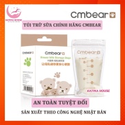 Túi trữ sữa 220ml Cmbear, tiệt trùng an toàn tuyệt đối, khóa zip tiện lợi