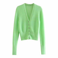 Xitimeao Elegant Long Sleeve Sweater Women 2021 New Single-Breasted Female Short Cardigan Soft Flexible Knitted Outwear