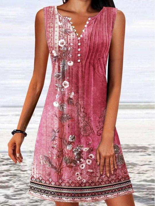 yf-summer-v-neck-floral-printed-dress-for-women-vinatge-casual-loose-fit-sleeveless-comfortable-elegant-beach-t-shirt