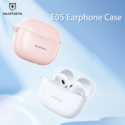 SmartDevil เคสหูฟังบลูทูธ สำหรับ E05 E03ฝาครอบหูฟัง TWS โปร่งใสกันฝุ่นกันกระแทก Aksesoris Headphone เคสเครื่องป้องกันบางพิเศษ