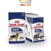 ด่วนโปร ส่งฟรี New [140gx10ซอง] Royal Canin Dog Maxi Adult อาหารเปียกสำหรับสุนัขโต พันธุ์ใหญ่