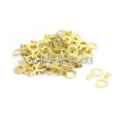 【YF】∏☞☌  100Pcs 8.2mm Stud 3.5mm Wire Non Insulated Bare Lug Terminal