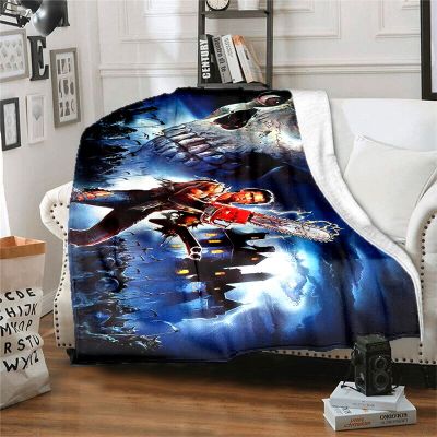 （in stock）Devil pattern film baby blanket, comfortable and soft blanket, suitable for family travel（Can send pictures for customization）