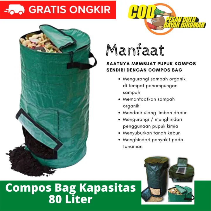 Compost Bag Tas Kompos Olah Limbah Daun Sampah Organik PLANTER BAG ...