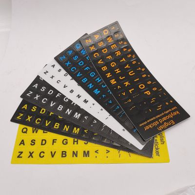 English Letters Keyboard Stickers For Notebook Computer laptop Accessories Keyboard Covers Colourful Waterproof and Austproof Keyboard Accessories