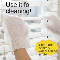 ♥READY STOCK♥40PCS Rag Gloves Window Groove Gap Cleaning Artifact Non-disposable Housework Dust Removal Gloves General Cleaning Wig