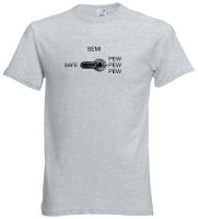 Summer Men T-shirt Safety Selector Switch Pew Pew T Shirt Rifle AR15 AK47 M4 Magpul Milspec T Shirt Cool Tees Tops XS-4XL-5XL-6XL