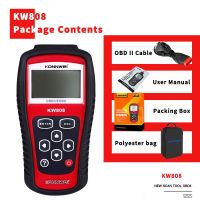 เครื่องมือวินิจฉัยปัญหาอุปกรณ์ตรวจสอบรถยนต์ KW808 KW808 OBD 2เครื่องยนต์เครื่องอ่านโค้ดรถยนต์เครื่องมือเครื่องอ่านโค้ด OBDII เชื้อเพลิง