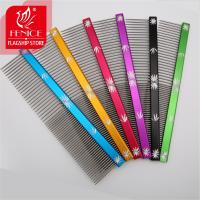 Fenice Colorful High Quality Pet Comb Steel Shedding Dog Grooming Comb Hair Remover Cat Dogs Cleaning Brush Cats Pets Acessories