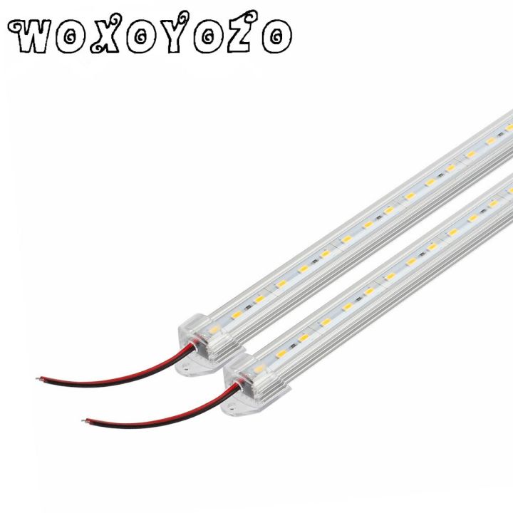 2ชิ้น-50ซม-led-ความสว่างสูงบาร์-dc12v-36led-แข็งแถบแอลอีดีแข็งบาร์แสง5730-5630กับ-u-เปลือกอลูมิเนียมพีซี