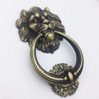 ۞ 20cm x11.5cm large antique lion door kicker lionhead porter lions Home Decoration murphy bed