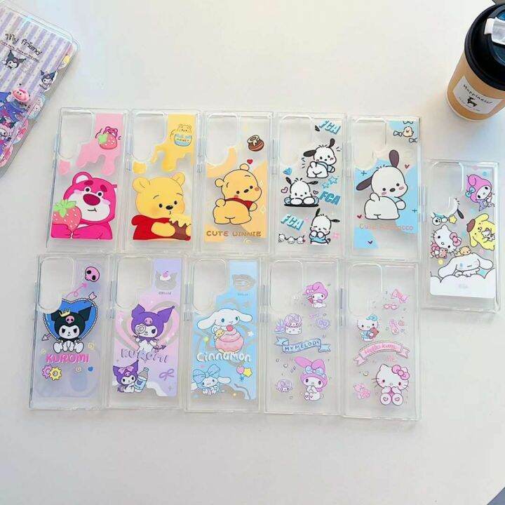 Samsung A54 5G A14 Case Hard Acrylic Mobile Phone Shockproof Cute Pooh ...