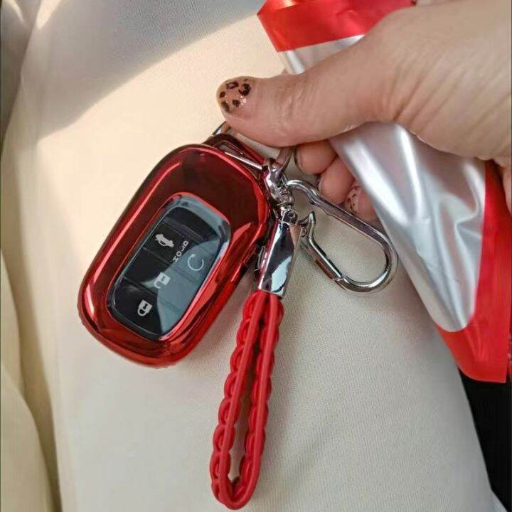 ychic-tpu-pc-honda-key-cover-honda-โลหะผสม-keychain-pendant-ที่ใส่กุญแจ-keyfob-เคสสำหรับ2022-honda-11th-generic-civic