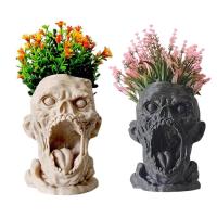 Horror Planter Pot Scary Mini Flower Pot Sculpture Drain Holes Design Planting Supplies for Flowers Air Plants Cacti and Succulents stunning