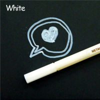 【✴COD✴】 zangduan414043703 1ชิ้นปากกามาร์คเกอร์สีถาวรกันน้ำแบบทำมือสีขาว Sharpie อุปกรณ์นักเรียนปากกามาร์กเกอร์ปากกาเขียนงานฝีมือมัน