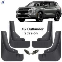 ชุด Mudflaps สำหรับ Mitsubishi Outlander PHEV GM GN ZM 2022 2023 Mud Flaps Splash Guard Mudguards ด้านหน้าด้านหลัง Molded รถจัดแต่งทรงผม