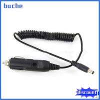 BUCHE การชาร์จไฟ สายชาร์จรถยนต์ วิทยุสองทาง DC 12V ที่ชาร์จในรถ ทนทานต่อการใช้งาน วอล์คกี้ทอล์คกี้ สายชาร์จแบบสปริง อุปกรณ์สำหรับรถ