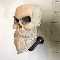 △ 2022 New Skull Helmet Stand Hat Holder Wall Mounted Hook For Coats Hats Key Motorcycle Helmet Holder Hook Jacket Hat Rack Hanger