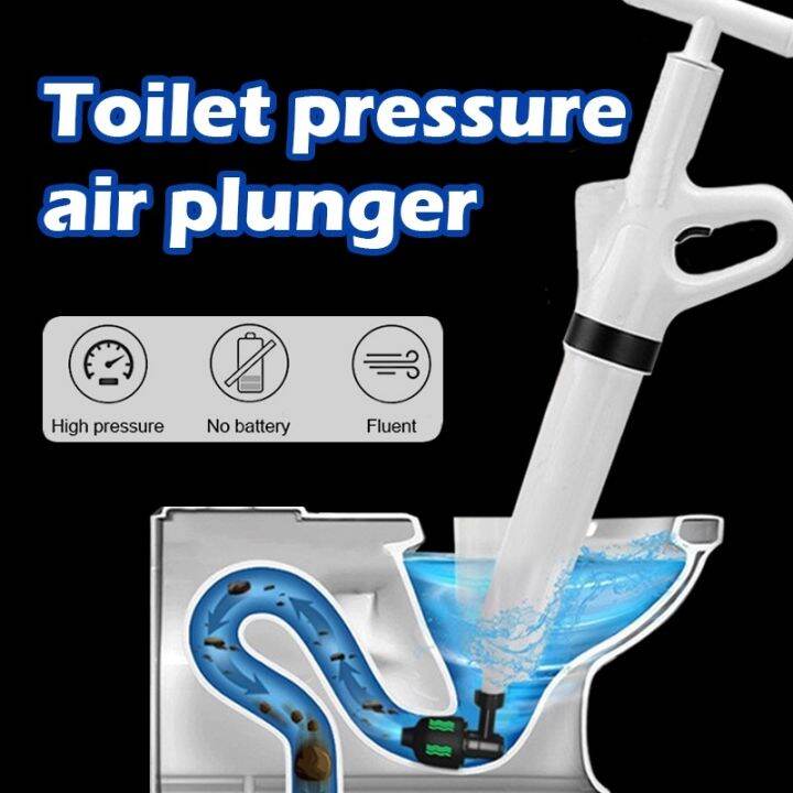 Toilet Cleaner Drain Declogger Air Plunger High Pressure Toilet Plunger