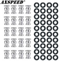 AXSPEED เน็กไทที่วางฝักบัวลูกปืนตาเหลือก20ชิ้น,ข้อต่อลูกที่ติดปลายราวสำหรับกลาดิเอเตอร์แกนตีนตะขาบ RC SCX24 90081 001 002 005 006