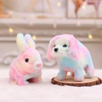 Electric Simulation Animal Plush Toy Electronic Bunny Or Dog Walking Talking Shake Ears Robot For Childrens Birthday Gifts