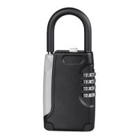 Office Security Waterproof Home Zinc Alloy Contractor Realtor Durable Portable Travel Key Box Password For Outdoor Use Combination Padlock