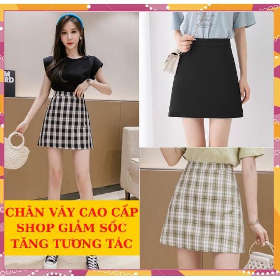 Chân Váy Thời Trang Caro Xòe Dài Mang Phong Cách Trẻ Trung Cho Nữ