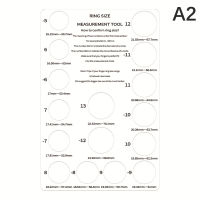 【 Sunyanping】?【ขายดี】??2ชิ้นอุปกรณ์เครื่องมืดวัดการวัด Ring Kertas ชุดเครื่องมือทำเครื่องประดับวัดนิ้วไม้บรรทัดแหวนสำหรับชุดกล่องเครื่องมือเครื่องประดับแหวนทำมือ