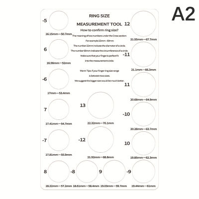 【 Sunyanping】💖【ขายดี】🎈🎈2ชิ้นอุปกรณ์เครื่องมืดวัดการวัด Ring Kertas ชุดเครื่องมือทำเครื่องประดับวัดนิ้วไม้บรรทัดแหวนสำหรับชุดกล่องเครื่องมือเครื่องประดับแหวนทำมือ
