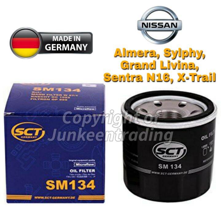 SCT-Germany Premium Oil Filter (Spec 15208-65F00) for Nissan Almera ...