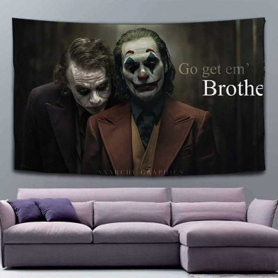 [Ready Stock] Clown Series Wall Decoration Tapestry Bedroom Dormitory Room Bedside Cloth Unique Tablecloth Free Installation Tools