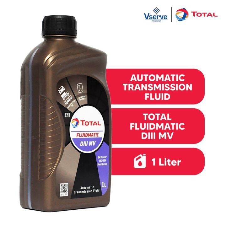 Total Fluidmatic DIII MV 1 Liter SemiSynthetic Automatic Transmission Fluid for Conventional AT