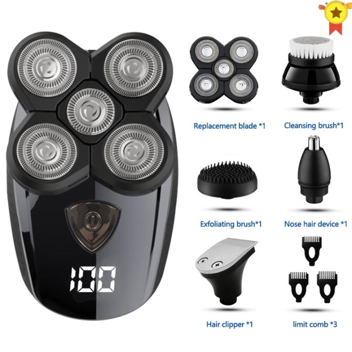 multifunctional-grooming-kit-electric-shaver-wet-dry-for-men-electric-razor-rechargeable-bald-head-shaving-machine-beard-trimmer
