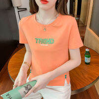 Tshirt for Women Top Korean Style Summer Fashion Casual T Shirt Short Sleeve Round Neck Tee