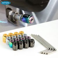 AQTQAQ 1Set Zinc Alloy Anti theft Sport Car Tire Valve Caps Wheel Tires Trye Stem Air Cap Airtight Covers for Car Styling