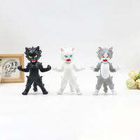 6pcs Creative Fighting Cats Figurines Model Toy Delicate and Compact Decorative Model Toy for Kids Boys Girls Birthday Gifts