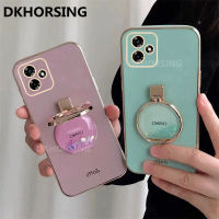 DKHORSING เคสโทรศัพท์แฟชั่นสำหรับ Realme C53ซิลิโคนชุบ2023ปลอกอ่อนฝาครอบกันกระแทกพร้อมที่วางน้ำหอมแบบทรายไหล