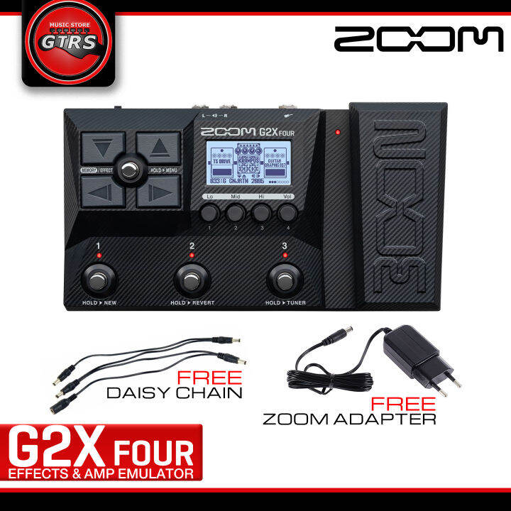 Zoom G2X Four Guitar MultiEffects Processor with BuiltIn Expression