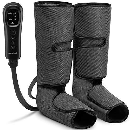 Nekteck Leg Massager with Air Compression for Circulation and Relaxation, Foot and Calf Massage Machine with Hand-Held Controller 2 Modes 3