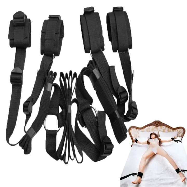 Bondage Tied To Bed - Under Bed Restraints Belt BDSM Self games for couples o posture mattress  positioning Tied toy Handcuffs | Lazada.co.th