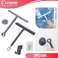 Shower Squeegee Glass Clean Scraper Washing Wiper Hanger Floor Window Cleaning Household Mirror Wall Water Wipers with Handle Cleaning Tools